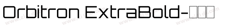 Orbitron ExtraBold字体转换